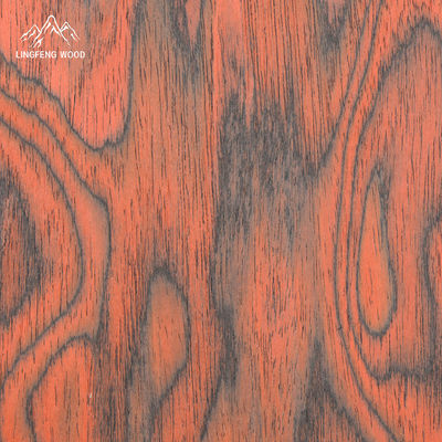 Ketebalan 0.4mm±0.05mm Warna Insinyur Veneer Burl Untuk Dekorasi Rumah